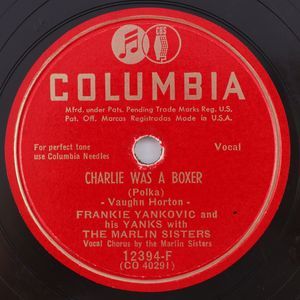Frankie Yankovic - Charlie Was A Boxer / Blue Skirt Waltz 78 rpm Record 12394-F